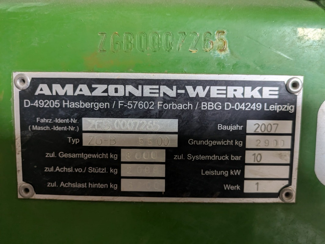 Amazone ZGB 5500 - Veldspuit: afbeelding 4 Amazone ZGB 5500 - Veldspuit: afbeelding 4