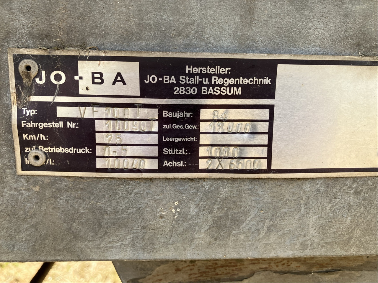 JoBa Güllefaß 10000 L - Bemestingstechniek: afbeelding 2 JoBa Güllefaß 10000 L - Bemestingstechniek: afbeelding 2