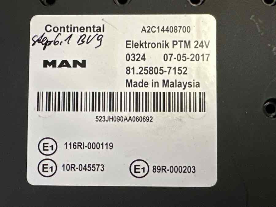 MAN ECU PTM 81.25805-7152 - Elektrisch systeem voor Vrachtwagen: afbeelding 2 MAN ECU PTM 81.25805-7152 - Elektrisch systeem voor Vrachtwagen: afbeelding 2