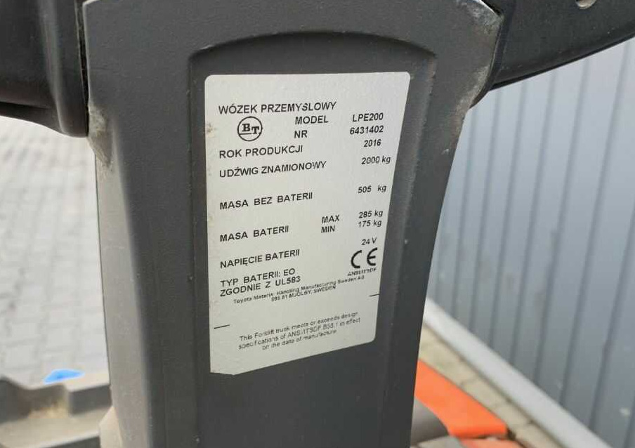BT LPE200 - Palletwagen: afbeelding 4 BT LPE200 - Palletwagen: afbeelding 4