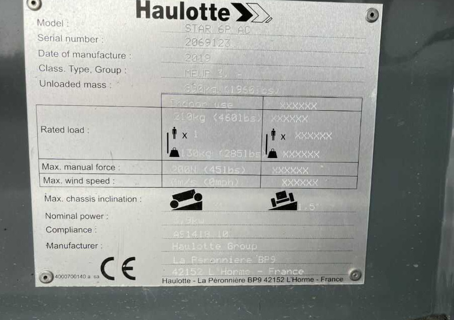 Haulotte STAR 6P AC - Verticale masthoogwerker: afbeelding 4 Haulotte STAR 6P AC - Verticale masthoogwerker: afbeelding 4