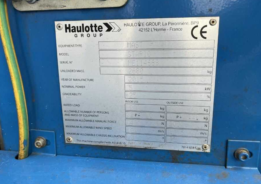 Haulotte STAR10 - Telescoophoogwerker: afbeelding 4 Haulotte STAR10 - Telescoophoogwerker: afbeelding 4
