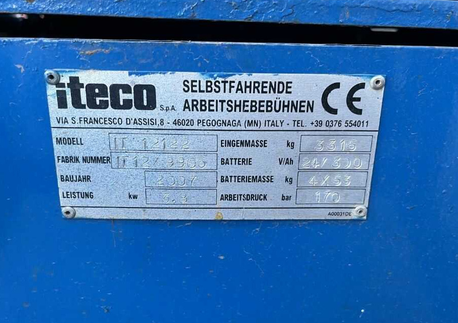 Iteco IT12122 - Schaarlift: afbeelding 4 Iteco IT12122 - Schaarlift: afbeelding 4
