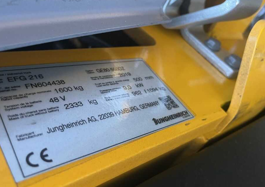Jungheinrich EFG216 - Elektrische heftruck: afbeelding 4 Jungheinrich EFG216 - Elektrische heftruck: afbeelding 4