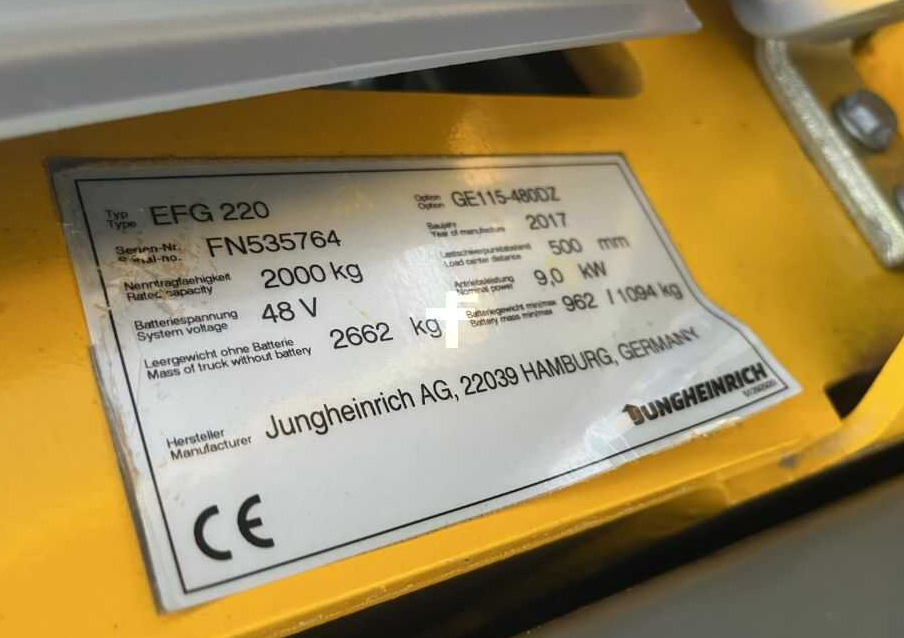 Jungheinrich EFG220 - Elektrische heftruck: afbeelding 4 Jungheinrich EFG220 - Elektrische heftruck: afbeelding 4