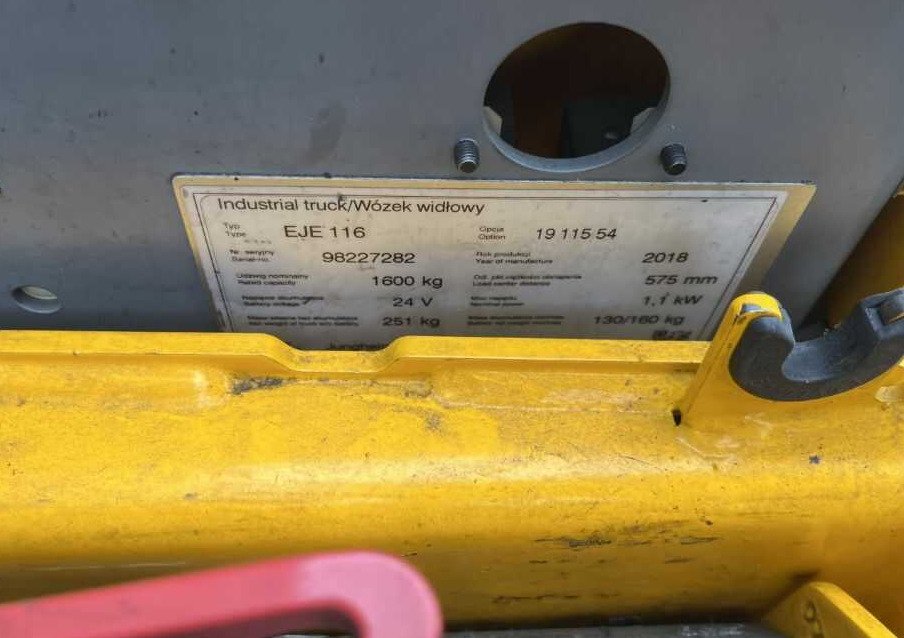 Jungheinrich EJE116 - Palletwagen: afbeelding 4 Jungheinrich EJE116 - Palletwagen: afbeelding 4