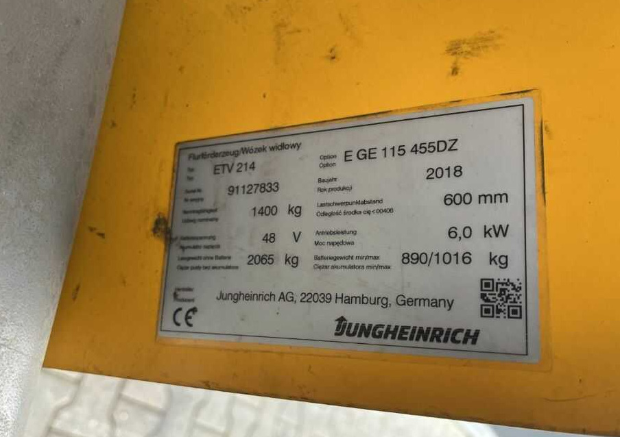 Jungheinrich ETV214 - Reach truck: afbeelding 4 Jungheinrich ETV214 - Reach truck: afbeelding 4
