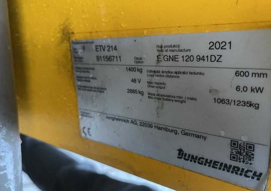 Jungheinrich ETV214 - Reach truck: afbeelding 4 Jungheinrich ETV214 - Reach truck: afbeelding 4