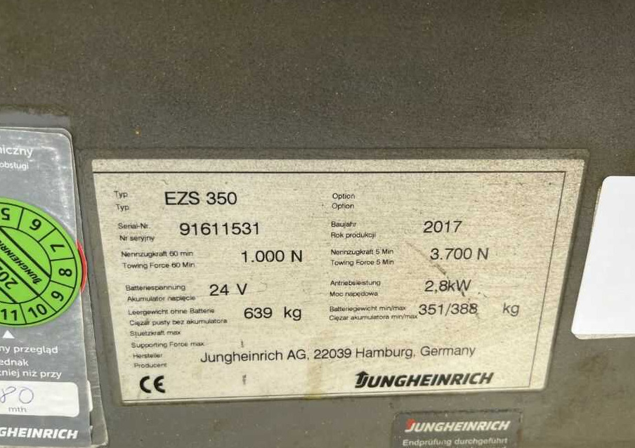 Jungheinrich EZS350 - Elektrische trekker: afbeelding 4 Jungheinrich EZS350 - Elektrische trekker: afbeelding 4