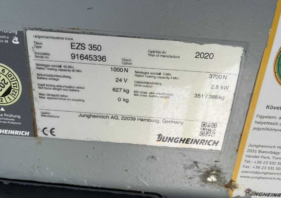 Jungheinrich EZS350 - Elektrische trekker: afbeelding 4 Jungheinrich EZS350 - Elektrische trekker: afbeelding 4