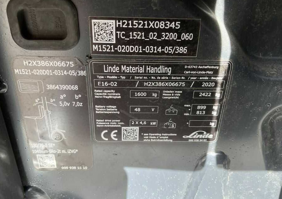 Linde E16-02 - Elektrische heftruck: afbeelding 4 Linde E16-02 - Elektrische heftruck: afbeelding 4