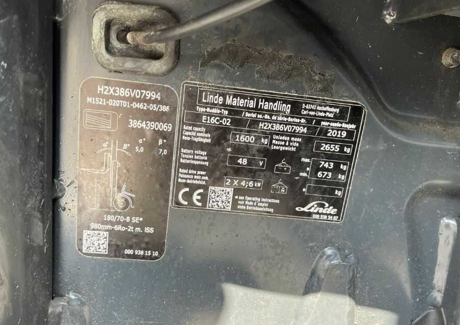 Linde E16C-02 - Elektrische heftruck: afbeelding 4 Linde E16C-02 - Elektrische heftruck: afbeelding 4