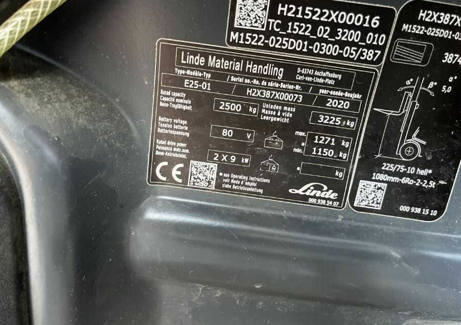 Linde E25-01 - Elektrische heftruck: afbeelding 4 Linde E25-01 - Elektrische heftruck: afbeelding 4
