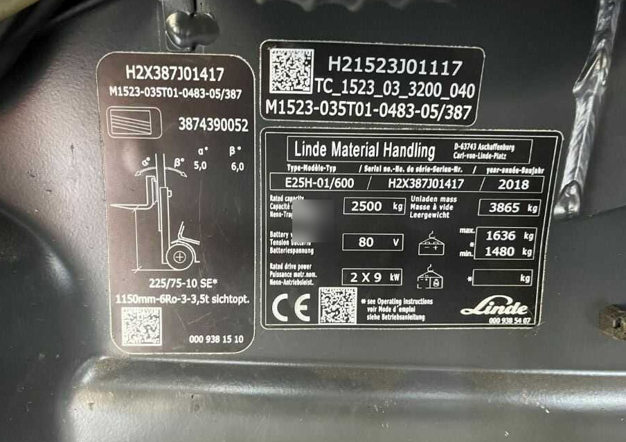 Linde E25H-01/600 - Elektrische heftruck: afbeelding 4 Linde E25H-01/600 - Elektrische heftruck: afbeelding 4