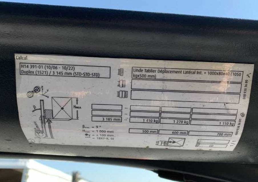 Linde H14T-01 - LPG heftruck: afbeelding 5 Linde H14T-01 - LPG heftruck: afbeelding 5