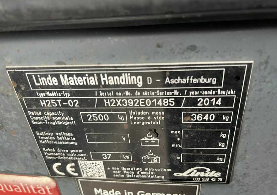 Linde H25T-02 - LPG heftruck: afbeelding 4 Linde H25T-02 - LPG heftruck: afbeelding 4