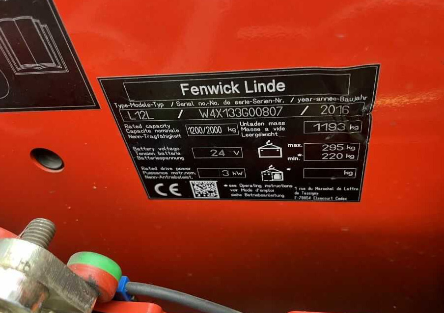 Linde L12L - Stapelaar: afbeelding 4 Linde L12L - Stapelaar: afbeelding 4