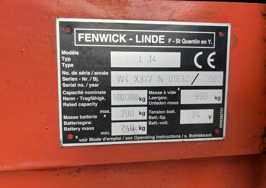 Linde L14 - Stapelaar: afbeelding 4 Linde L14 - Stapelaar: afbeelding 4