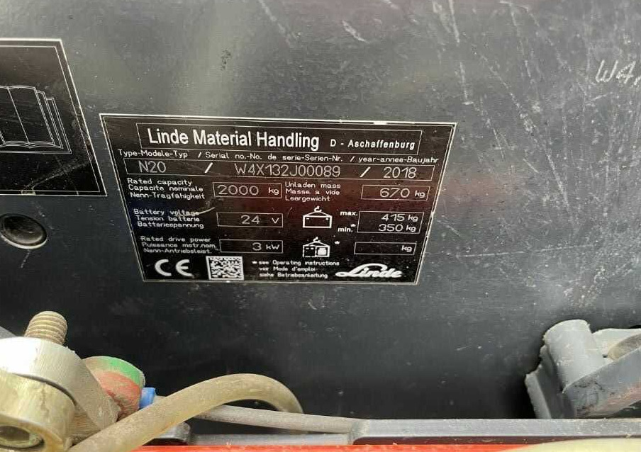 Linde N20 - Orderverzameltruck: afbeelding 4 Linde N20 - Orderverzameltruck: afbeelding 4