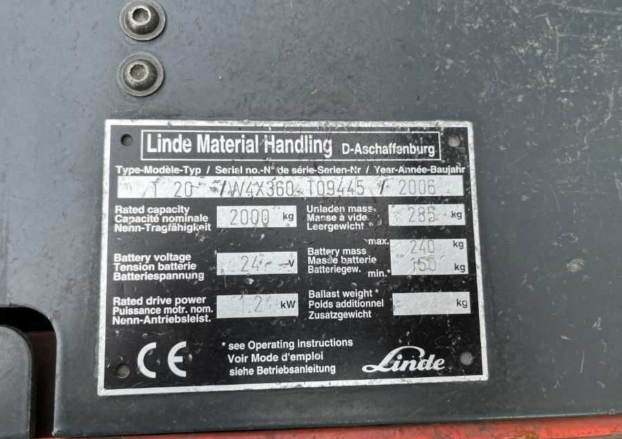 Linde T20 - Palletwagen: afbeelding 4 Linde T20 - Palletwagen: afbeelding 4
