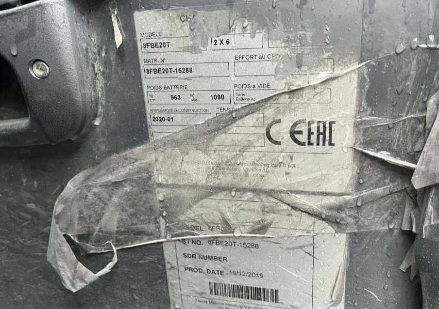 Toyota 8FBE20T - Elektrische heftruck: afbeelding 4 Toyota 8FBE20T - Elektrische heftruck: afbeelding 4