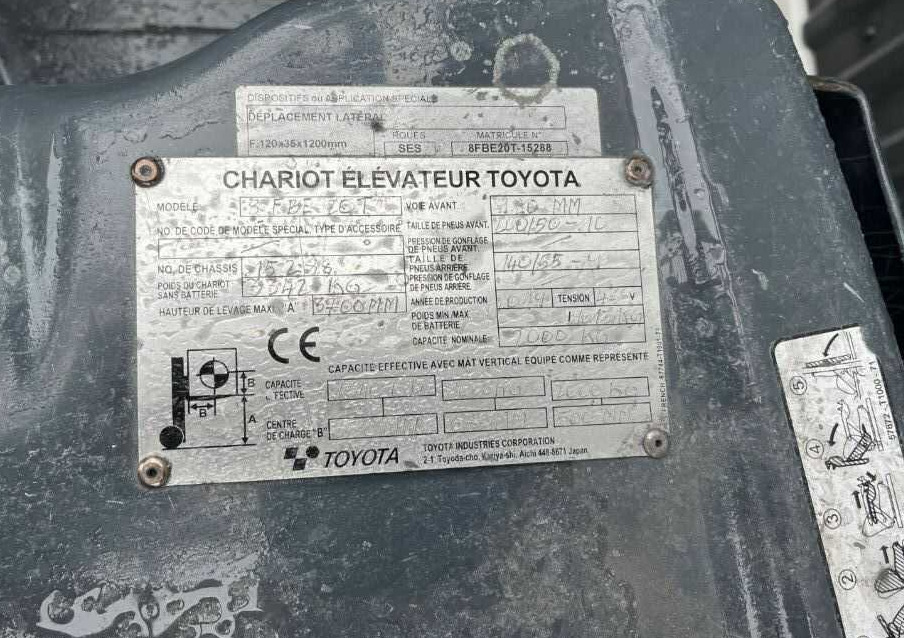 Toyota 8FBE20T - Elektrische heftruck: afbeelding 5 Toyota 8FBE20T - Elektrische heftruck: afbeelding 5