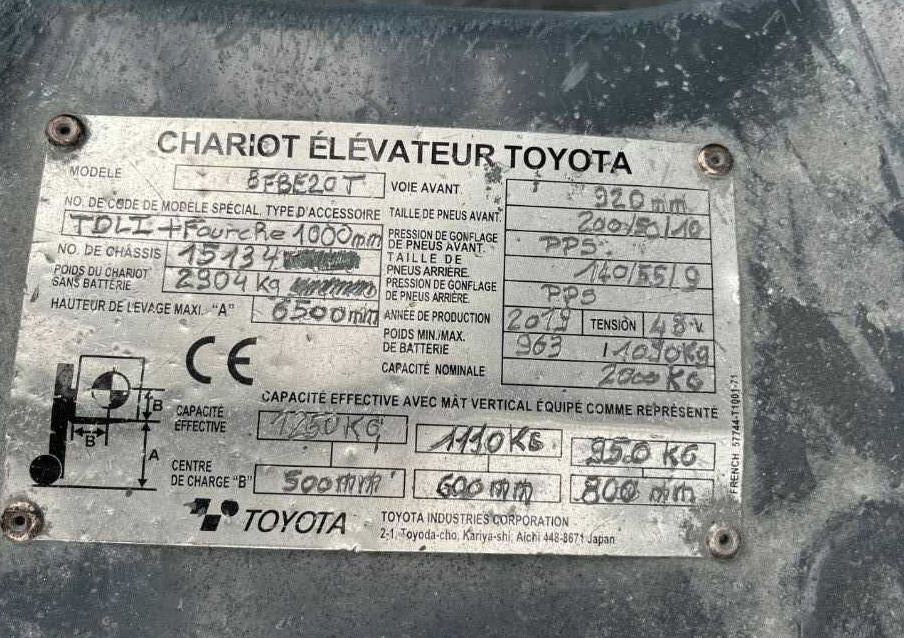 Toyota 8FBE20T - Elektrische heftruck: afbeelding 4 Toyota 8FBE20T - Elektrische heftruck: afbeelding 4