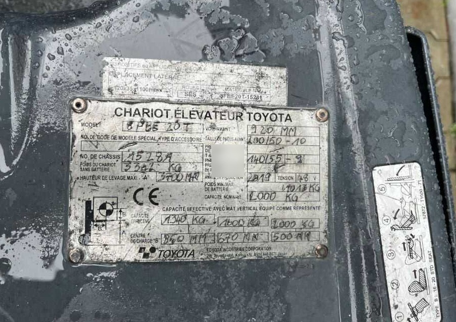 Toyota 8FBE20T - Elektrische heftruck: afbeelding 5 Toyota 8FBE20T - Elektrische heftruck: afbeelding 5