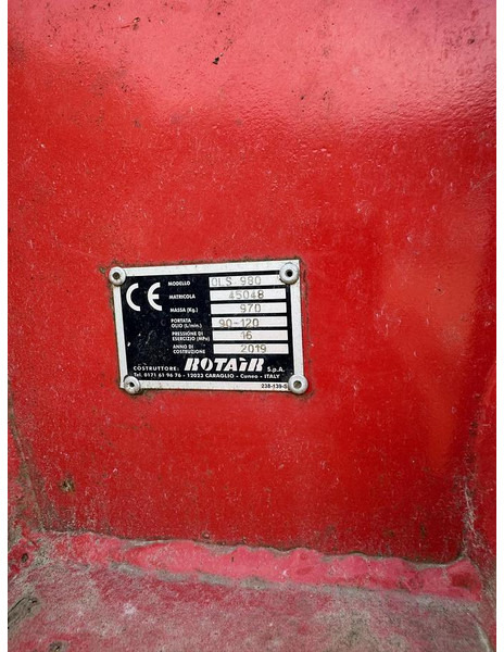 Rotair OLS980 - Hydraulische hamer: afbeelding 1 Rotair OLS980 - Hydraulische hamer: afbeelding 1