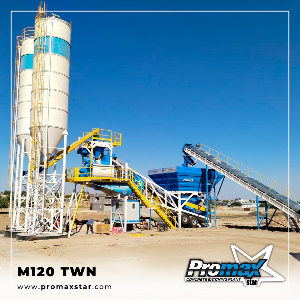 Mobile Concrete Batching Plant M120-TWN (120m3/h) - Betoncentrale: afbeelding 2 Mobile Concrete Batching Plant M120-TWN (120m3/h) - Betoncentrale: afbeelding 2