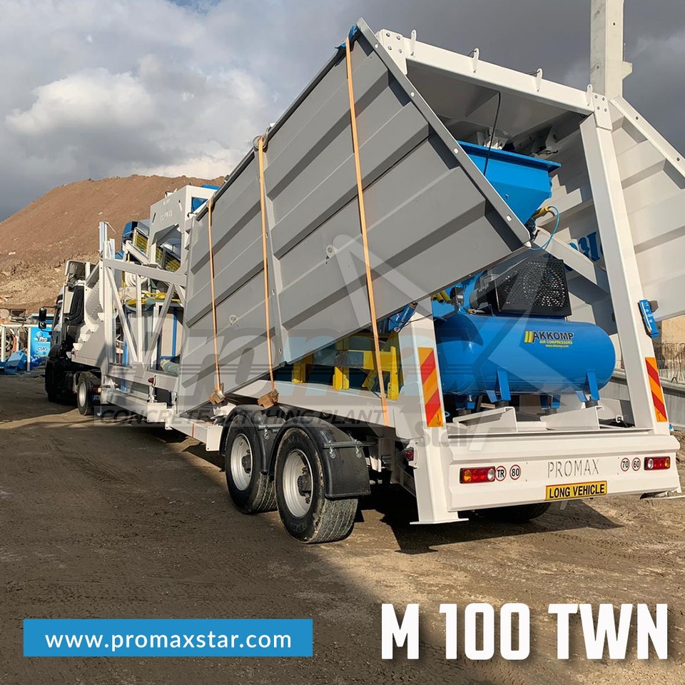 PROMAX MOBILE CONCRETE BATCHING PLANT M100-TWN (100m3/h) - Betoncentrale: afbeelding 4 PROMAX MOBILE CONCRETE BATCHING PLANT M100-TWN (100m3/h) - Betoncentrale: afbeelding 4