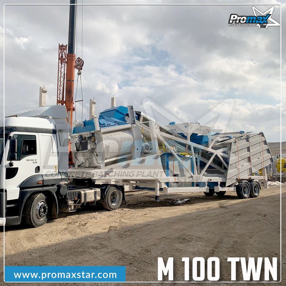PROMAX MOBILE CONCRETE BATCHING PLANT M100-TWN (100m3/h) - Betoncentrale: afbeelding 5 PROMAX MOBILE CONCRETE BATCHING PLANT M100-TWN (100m3/h) - Betoncentrale: afbeelding 5