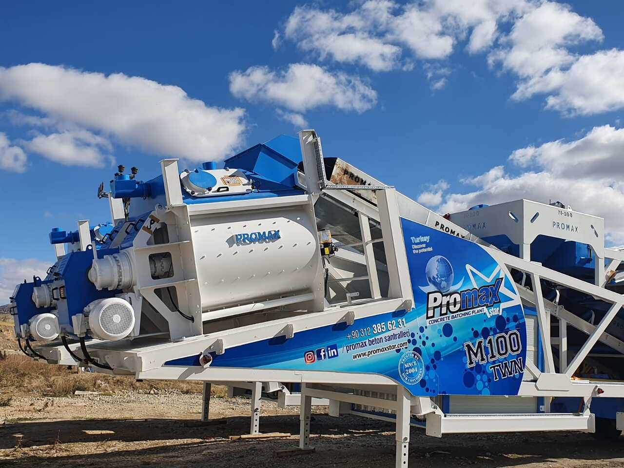 Nieuw Betoncentrale PROMAX MOBILE CONCRETE BATCHING PLANT M100-TWN (100m3/h): afbeelding 8