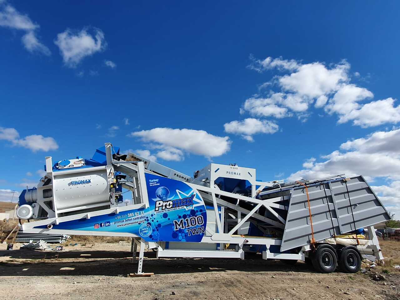 PROMAX MOBILE CONCRETE BATCHING PLANT M100-TWN (100m3/h) - Betoncentrale: afbeelding 3 PROMAX MOBILE CONCRETE BATCHING PLANT M100-TWN (100m3/h) - Betoncentrale: afbeelding 3