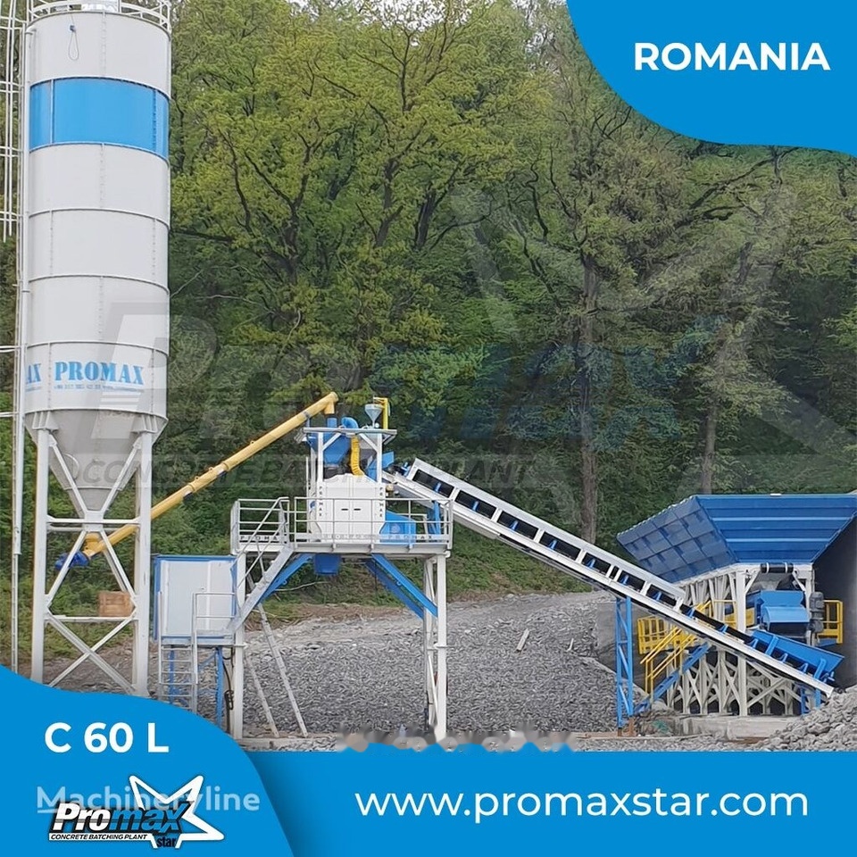 Nieuw Betoncentrale Promax Compact Concrete Batching Plant PROMAX C60-SNG LINE (60m³/h): afbeelding 9