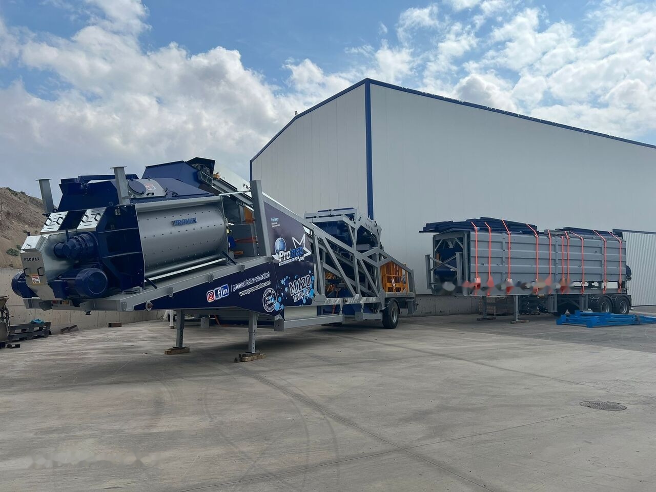 Promax Mobile Concrete Batching Plant PROMAX M120-TWN DT (120m³/h) - Betoncentrale: afbeelding 1 Promax Mobile Concrete Batching Plant PROMAX M120-TWN DT (120m³/h) - Betoncentrale: afbeelding 1
