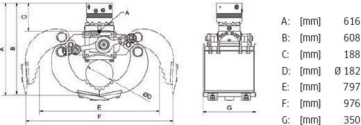 Nieuw Grijper DMS SG3535 inkl. Rotator Sortiergreifer / NEU: afbeelding 10