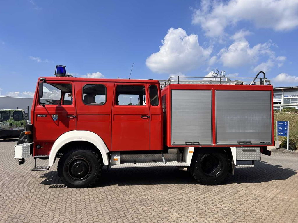 Brandweerwagen Iveco 90-16 AW 4x4 LF8 Feuerwehr Standheizung 9 Sitze: afbeelding 7