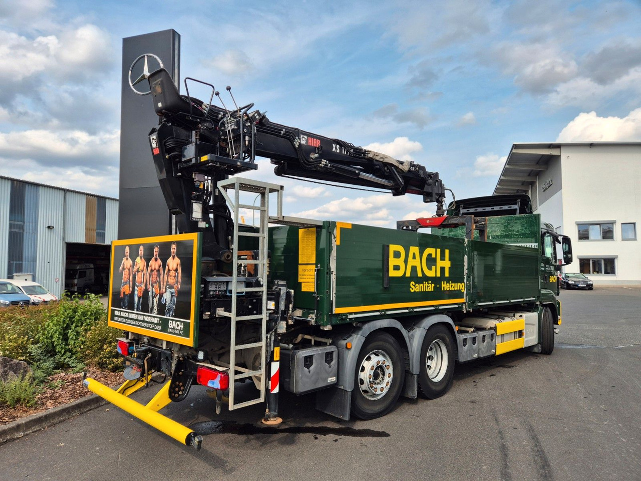 Vrachtwagen met open laadbak, Kraanwagen MAN TGS 26.420 6x2-4 LL Hiab 177K PRO 2 Stück: afbeelding 9