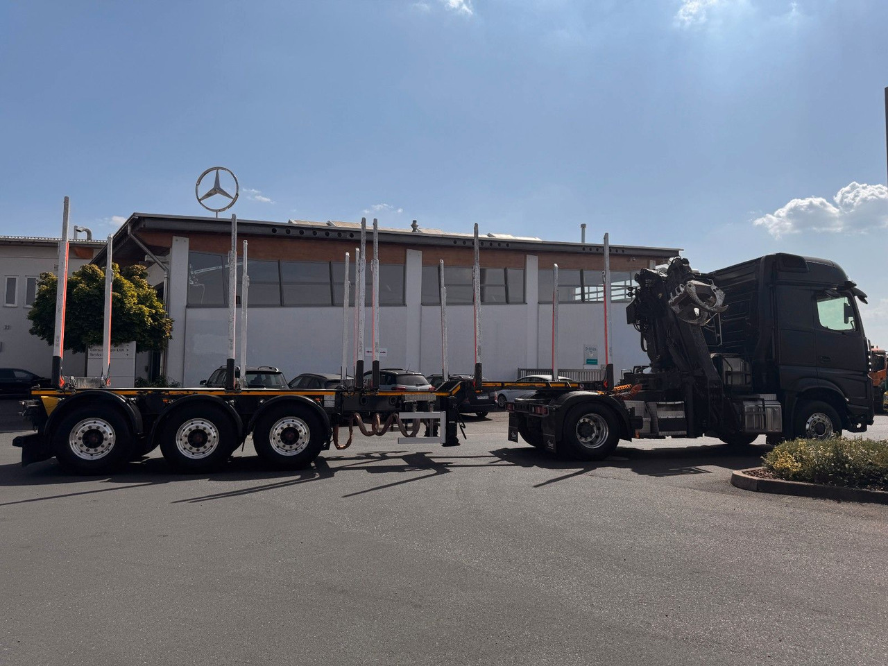 Mercedes-Benz Arocs 1853 LS 4x4 HAD Palfinger Q170Z96+Doll H3L - Houttransport, Kraanwagen: afbeelding 4 Mercedes-Benz Arocs 1853 LS 4x4 HAD Palfinger Q170Z96+Doll H3L - Houttransport, Kraanwagen: afbeelding 4