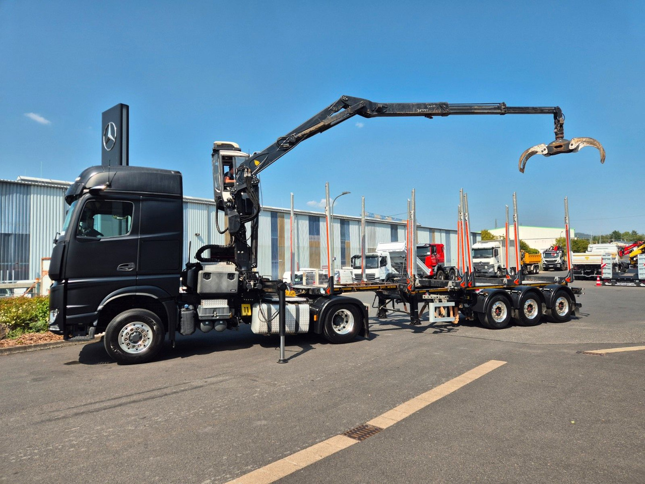 Mercedes-Benz Arocs 1853 LS 4x4 HAD Palfinger Q170Z96+Doll H3L - Houttransport, Kraanwagen: afbeelding 3 Mercedes-Benz Arocs 1853 LS 4x4 HAD Palfinger Q170Z96+Doll H3L - Houttransport, Kraanwagen: afbeelding 3