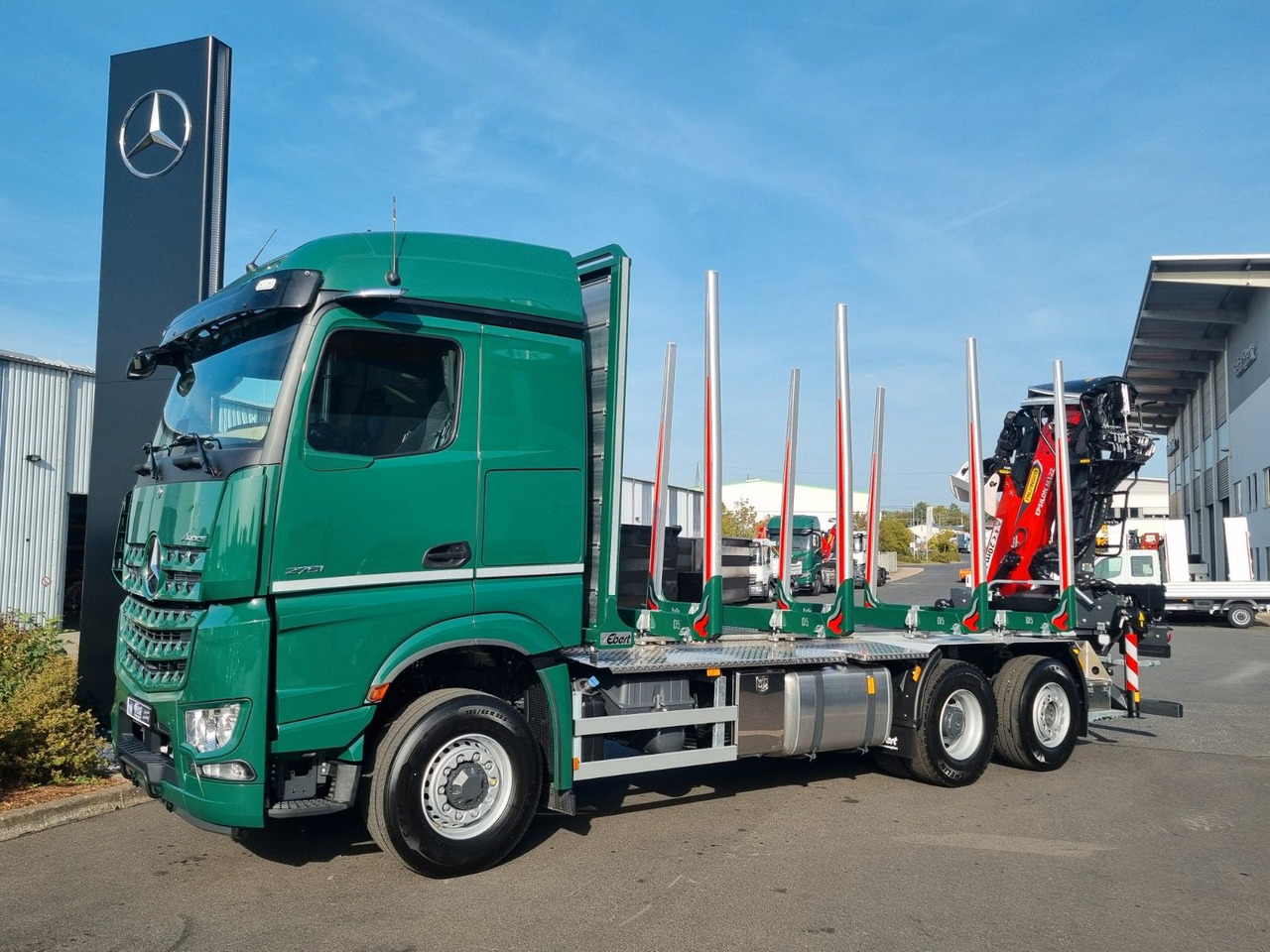 Mercedes-Benz Arocs 2551 L 6x2/4 HAD Palfinger Epsilon TZ12 - Houttransport, Kraanwagen: afbeelding 2 Mercedes-Benz Arocs 2551 L 6x2/4 HAD Palfinger Epsilon TZ12 - Houttransport, Kraanwagen: afbeelding 2