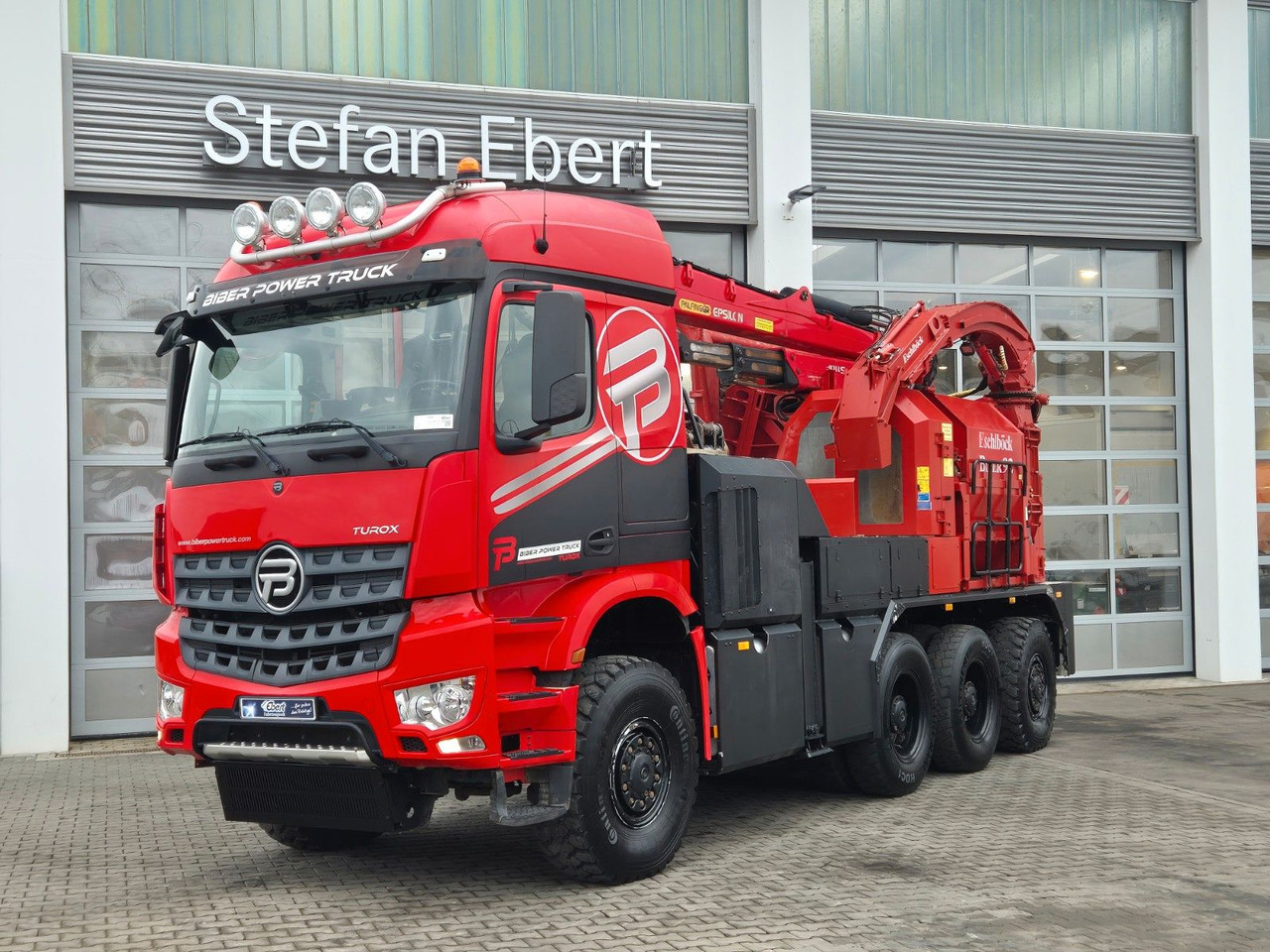 Mercedes-Benz TUROX 8x8 Eschlböck Biber 92 Holzhacker / 1.512h - Houttransport, Kraanwagen: afbeelding 3 Mercedes-Benz TUROX 8x8 Eschlböck Biber 92 Holzhacker / 1.512h - Houttransport, Kraanwagen: afbeelding 3