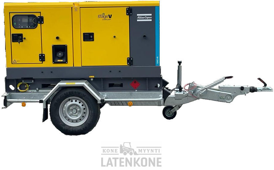 Atlas Copco QAS 45 50 Hz Generaattori StageV vetovarustuksella - Industrie generator: afbeelding 1 Atlas Copco QAS 45 50 Hz Generaattori StageV vetovarustuksella - Industrie generator: afbeelding 1