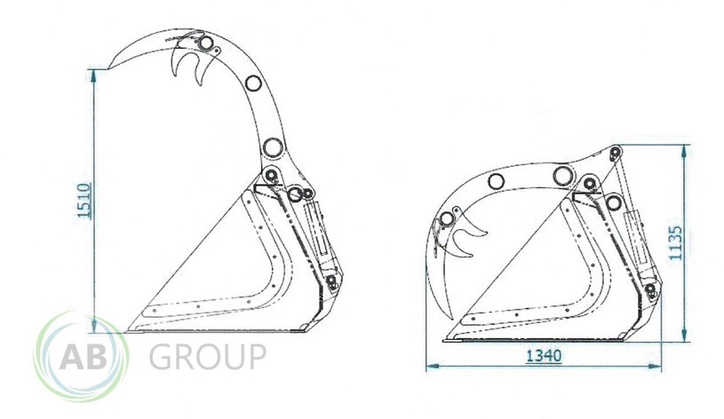 ArkMET silage crocodile bucket XXL A403.220, 2.2 m - Voorladerbak voor Landbouwmachine: afbeelding 4 ArkMET silage crocodile bucket XXL A403.220, 2.2 m - Voorladerbak voor Landbouwmachine: afbeelding 4