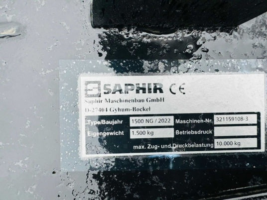 Saphir BALAST do ciągnika SAPHIR 1500 kg, 2022 rok produkcji - Tegenwicht voor Tractor: afbeelding 2 Saphir BALAST do ciągnika SAPHIR 1500 kg, 2022 rok produkcji - Tegenwicht voor Tractor: afbeelding 2