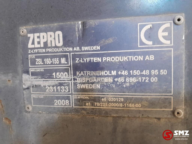 Laadklep Diversen Occ laadlift + bediening Zepro: afbeelding 9