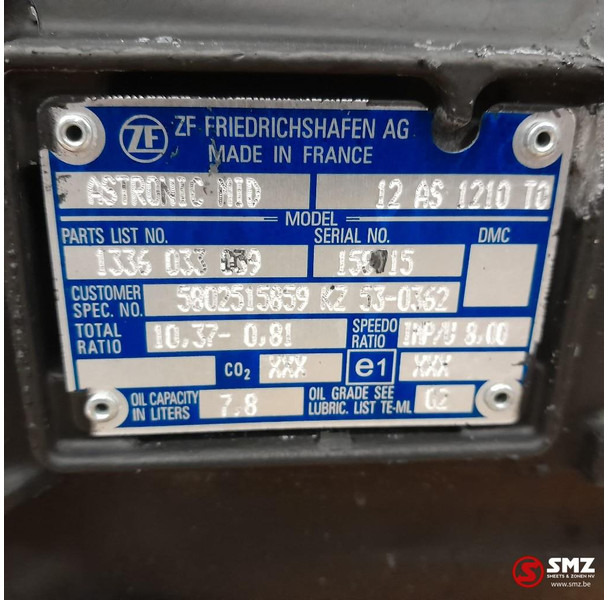 Iveco Occ versnellingsbak 12AS1210TO Iveco - Versnellingsbak voor Vrachtwagen: afbeelding 5 Iveco Occ versnellingsbak 12AS1210TO Iveco - Versnellingsbak voor Vrachtwagen: afbeelding 5