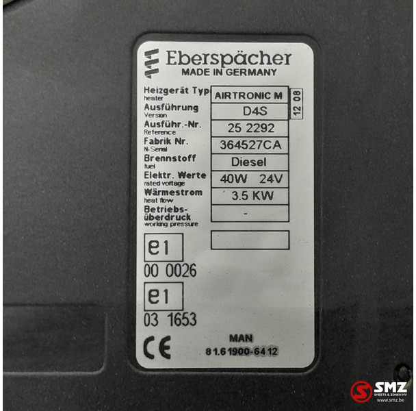 MAN Occ standverwarming Airtronic M D4S MAN - Verwarming/ Ventilatie voor Vrachtwagen: afbeelding 5 MAN Occ standverwarming Airtronic M D4S MAN - Verwarming/ Ventilatie voor Vrachtwagen: afbeelding 5