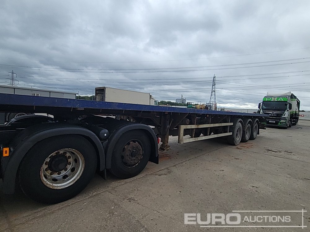 2007 SDC Trailer Tri Axle Extendable Flatbed Trailer, Twist Locks, Rear Steer - Vlakke/ Open oplegger: afbeelding 1 2007 SDC Trailer Tri Axle Extendable Flatbed Trailer, Twist Locks, Rear Steer - Vlakke/ Open oplegger: afbeelding 1